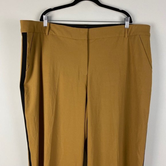Lane Bryant The Lena Wide Leg Pants Womens 28 Brown Moderately Curvy Fit - Picture 2 of 9